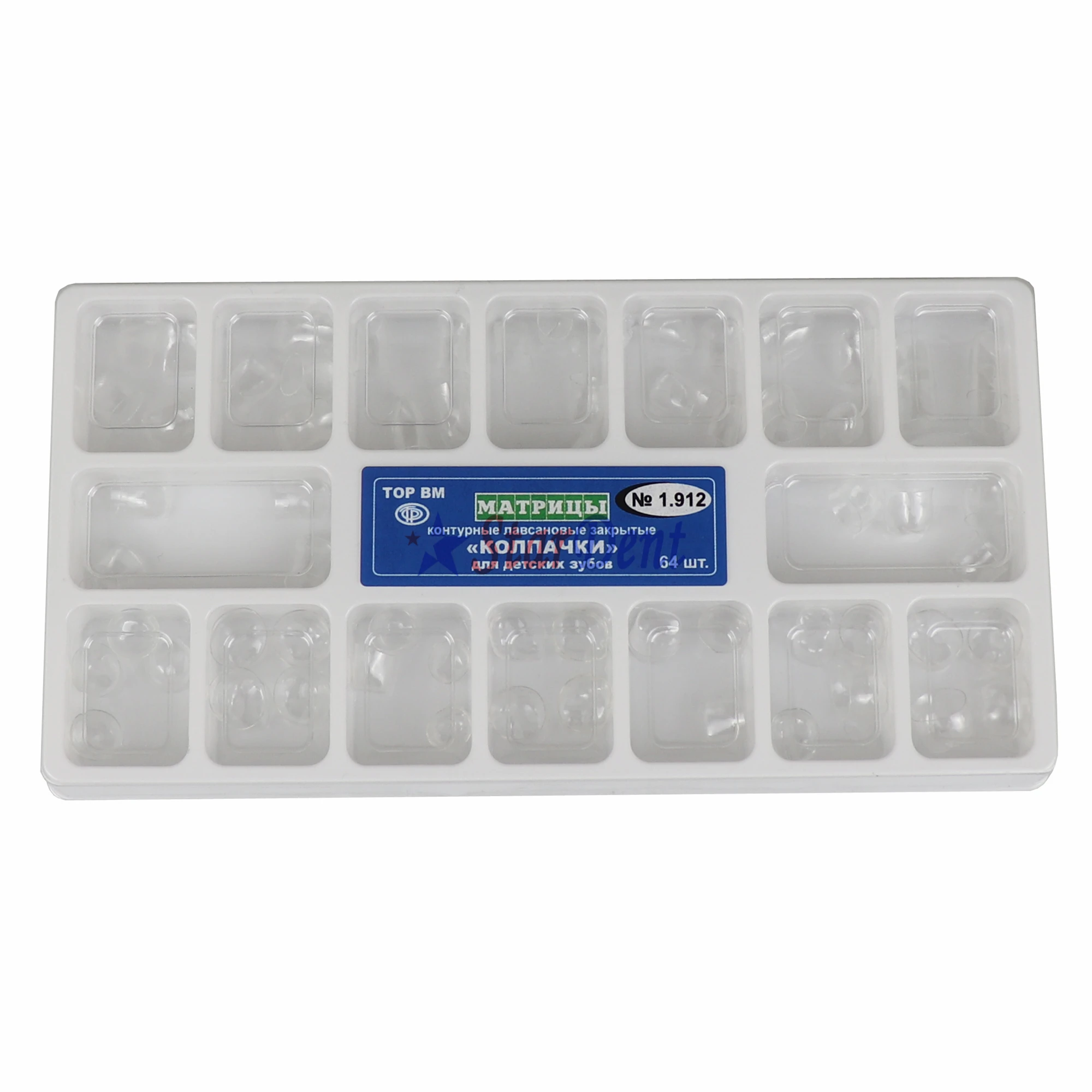 Hot Sales Clear/Transparent Temporary Crown Dentals Use 64 PC Matrixs Matrices Tor Original