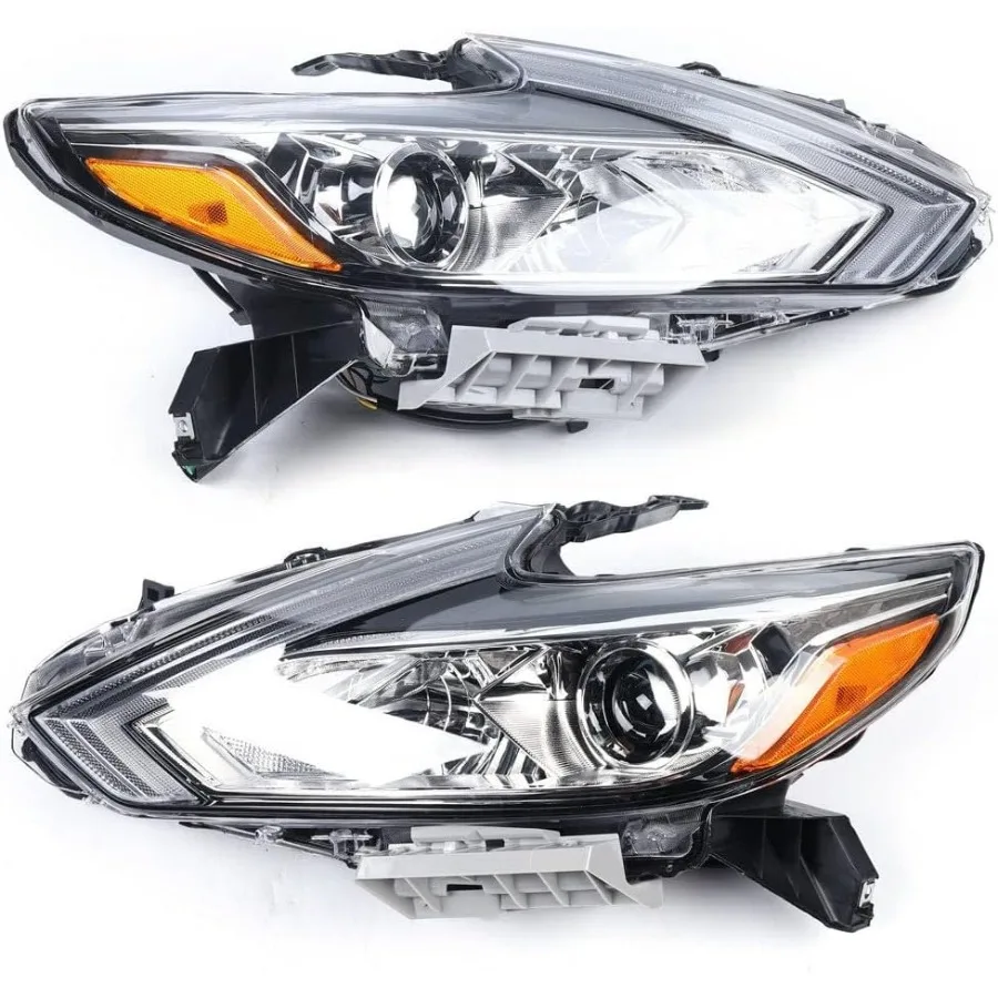 Voor 2016 2017 2018 Altima Koplamp Montage Links Chrome Behuizing Halogeen Koplampen Vervanging Bestuurder en Rechts Passagierszijde