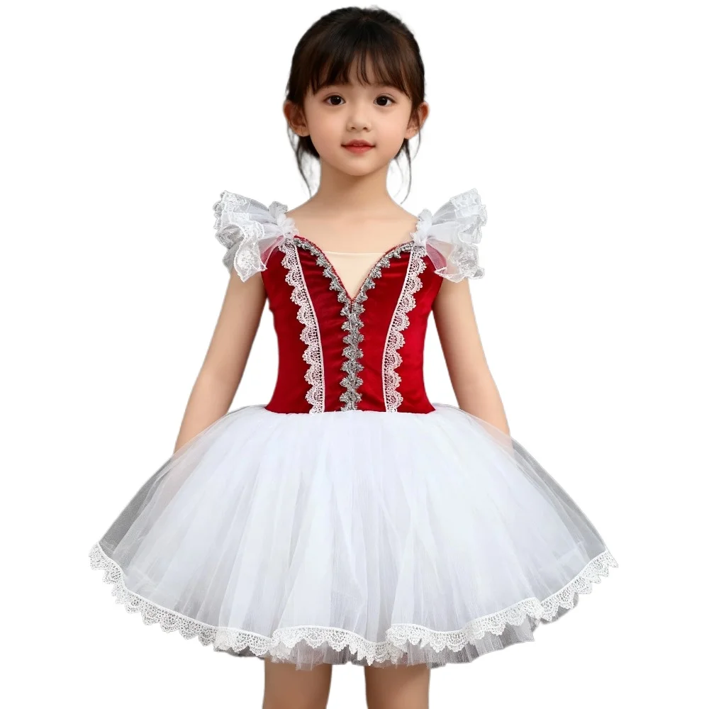 

Kids Clothes Dance Wear Children's Clothing Elegant Stage Costumes Tutu Performance Cute Ballet Dress Leotards for Girls Dresses