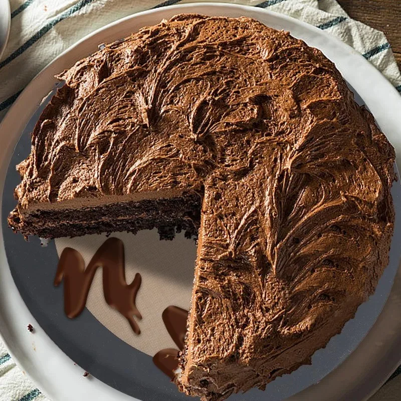 シリコンベーキングマット 耐熱 ベーキングケーキマット ピザ ペストリー クッキー ベイクディッシュ 再利用可能 ノンスティック ベイクウェア ライナー ベーキングツール