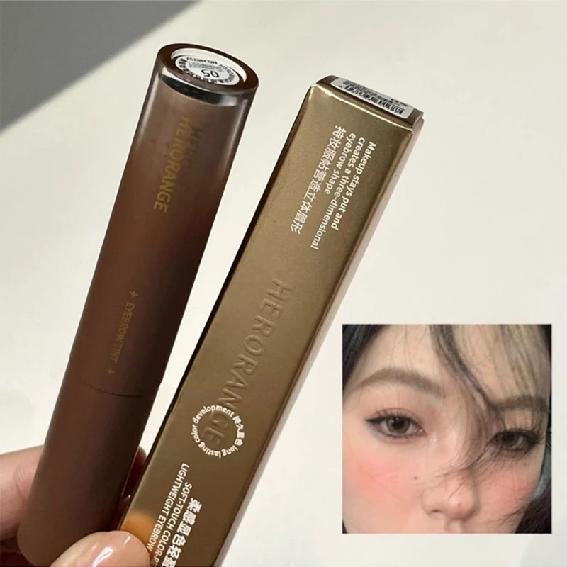 Creme de sobrancelha corante de Natal feminino, duradouro natural, estilo estereográfico, criar maquiagem, maquiagem natural