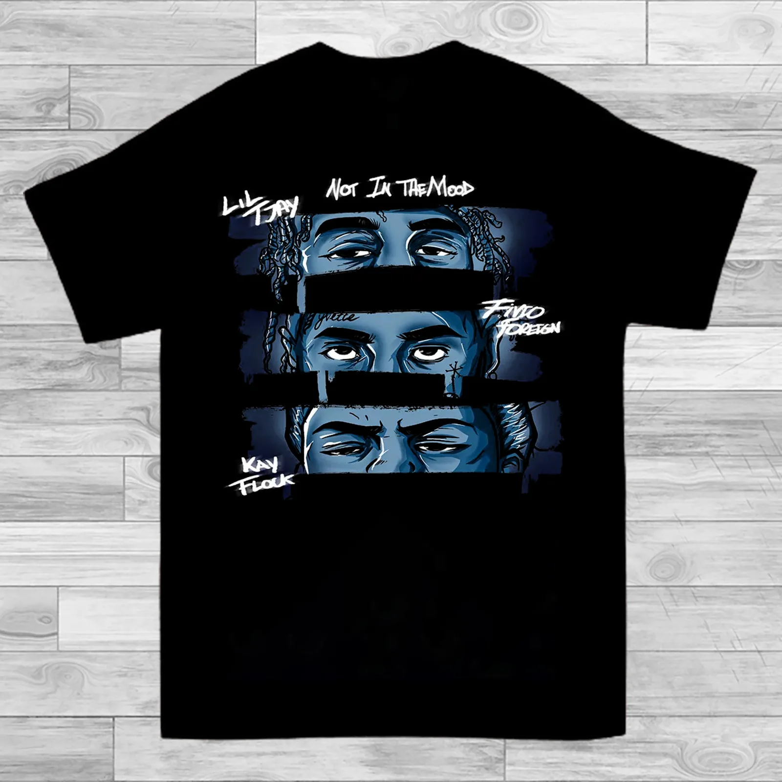 New Lil Tjay Not in the Mood Gift For Fan Black S-2345XL Unisex T-Shirt GC877