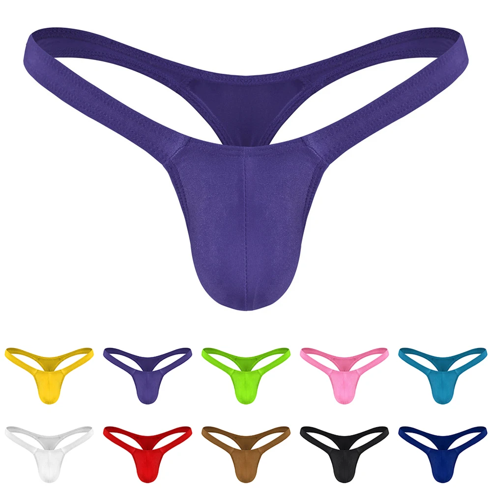 New Mens Low-Rise Underwear Sexy Bikini T-Back Thong Bluge Pouch G String Underwears Lightweight Breathable Male Panties
