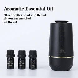 Starry Sky Top Car Air Freshener Perfume Aroma Diffuser Home Flavoring USB Charging Aluminum Alloy Three 5ML Essential Oil Gifts
