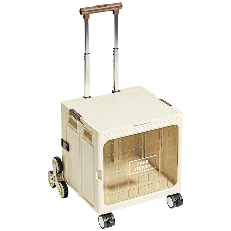 

Outdoor picnic camper pick-up courier, large-capacity folding shopping cart