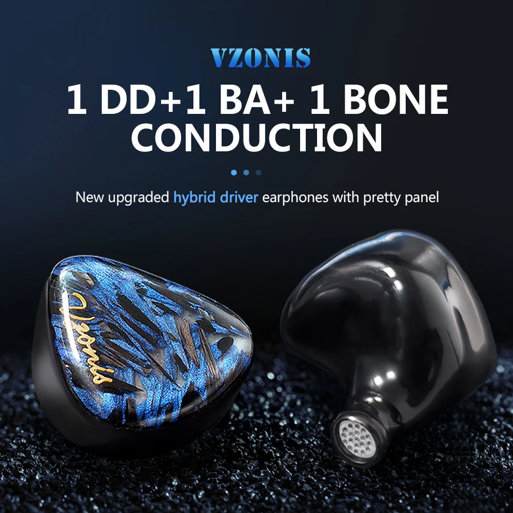 Vzonis DDB-03 HiFi IEM 1DD+1BA - Audio Music Technology review and price