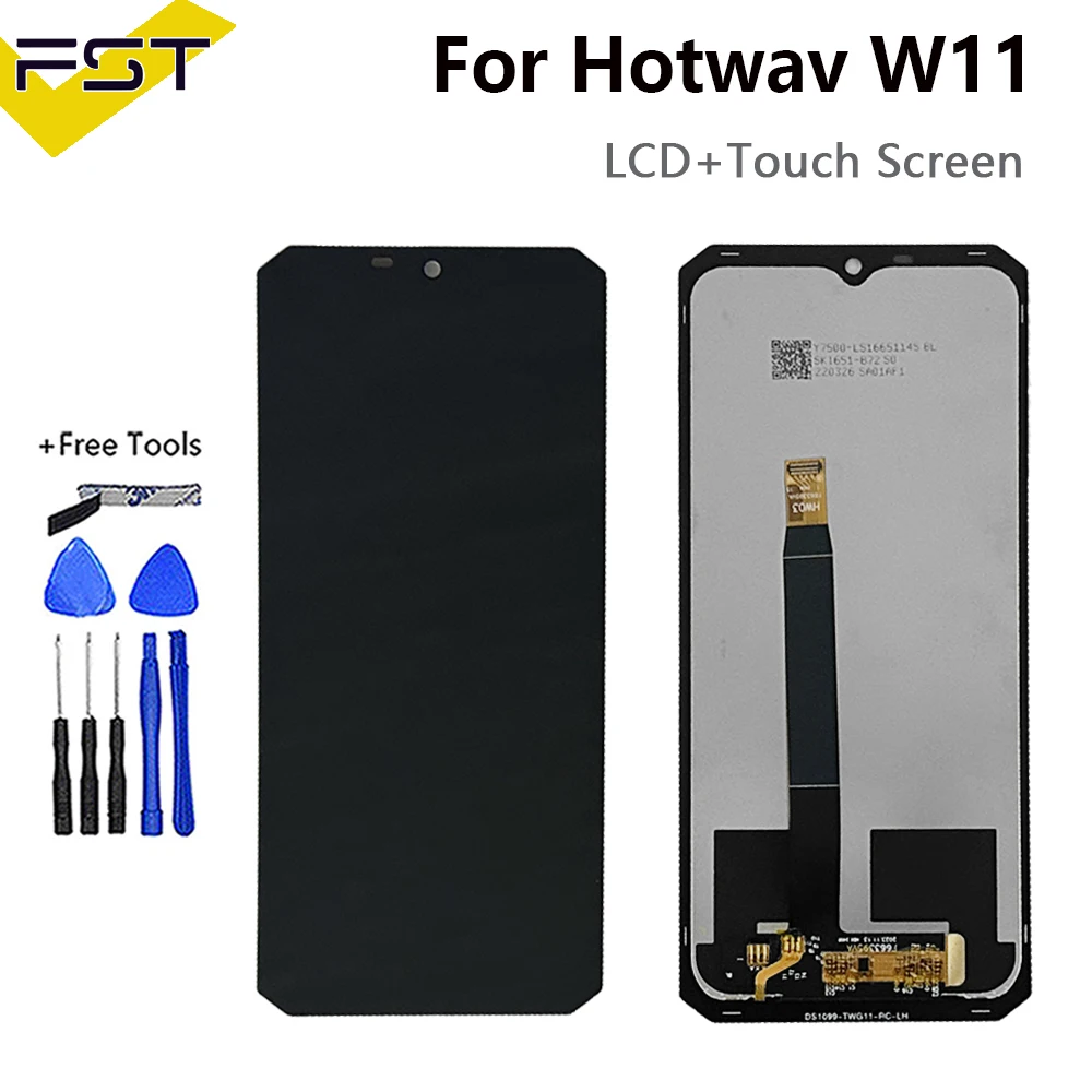 

Black 6.6 Inch For Hotwav W11 LCD Display Touch Screen Digitizer Assembly Replacement Hotwav W 11 LCD