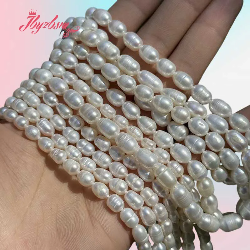 

5-6/6-7 мм овальный натуральный пресноводный жемчуг, свободные бусины, камень 15 дюймов для DIY классического ожерелья, браслета, серег, изготовления ювелирных изделий