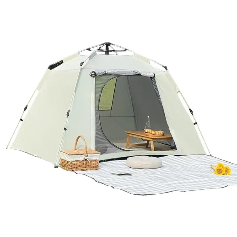 

Family Tent For Camping Folding UV Protection Tent For Family Easy Set Up Rainfly Removable Tent Ventilated For Hiking