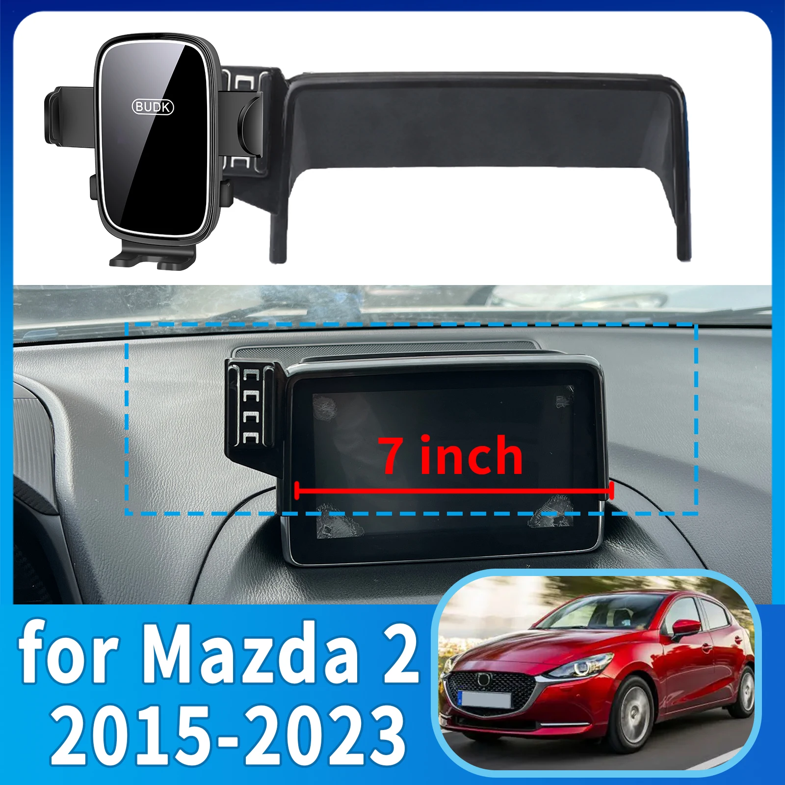 

fit for Mazda 2 2015-2023 Mazda2 Demio Hatchback Phone Holder, Dashboard Screen Mount Bracket Easy Installation​​ accessoires