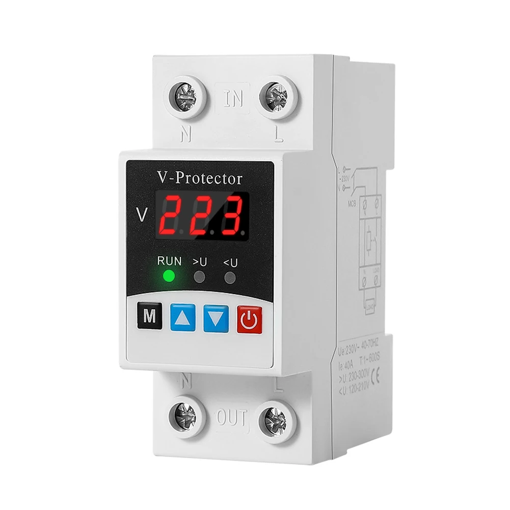 Voltage Monitoring Device Electrical Safety Device User-Friendly Setup Easy Install Voltage Protector Energy Monitor