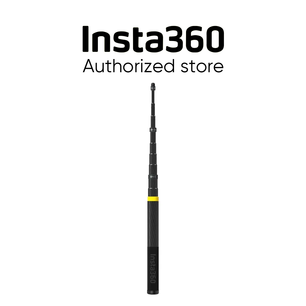 عصا سيلفي الرسمية والأصلية Insta360 3m ذات الإصدار الممتد، احصل على لقطات هوائية مذهلة مع نضرب من معصمك.