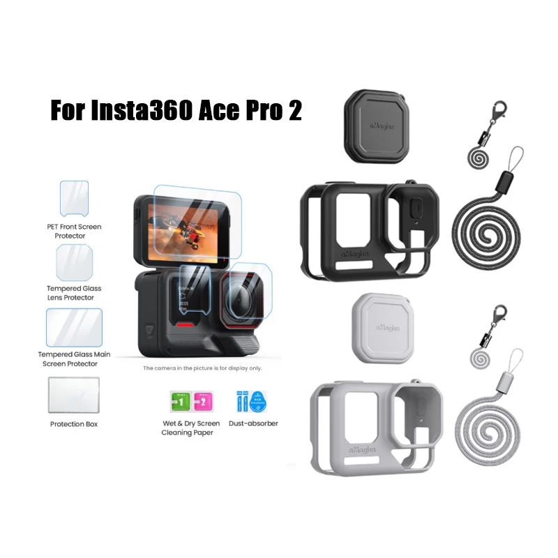 Tempered Glass for Insta360 Ace Pro 2 Screen Camera Lens Protector Glass Film for Insta 360 Ace Pro 2 Protection Accessories