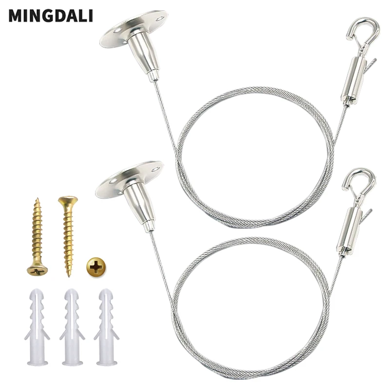 1.5mm adjustable steel wire rope safety hook hanging rope clothesline/hanging picture/billboard/acrylic board/potted plant