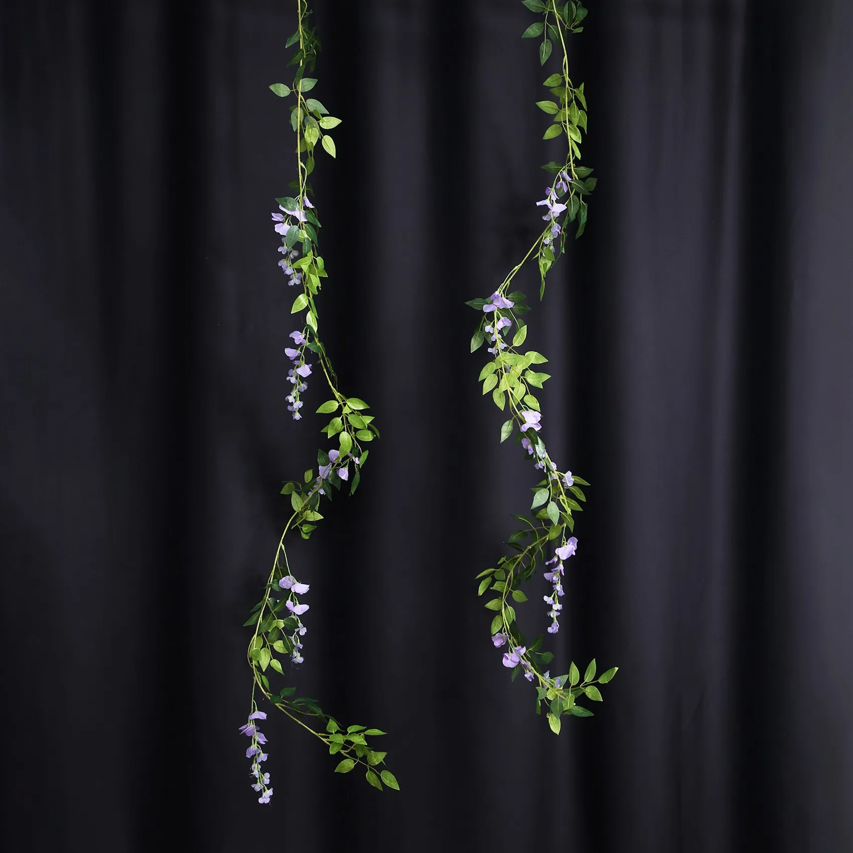 LICE-2 pezzi 7 piedi/pz vite di glicine artificiale, ghirlanda di fiori glicine vite rattan fiori appesi per cerimonia all'aperto