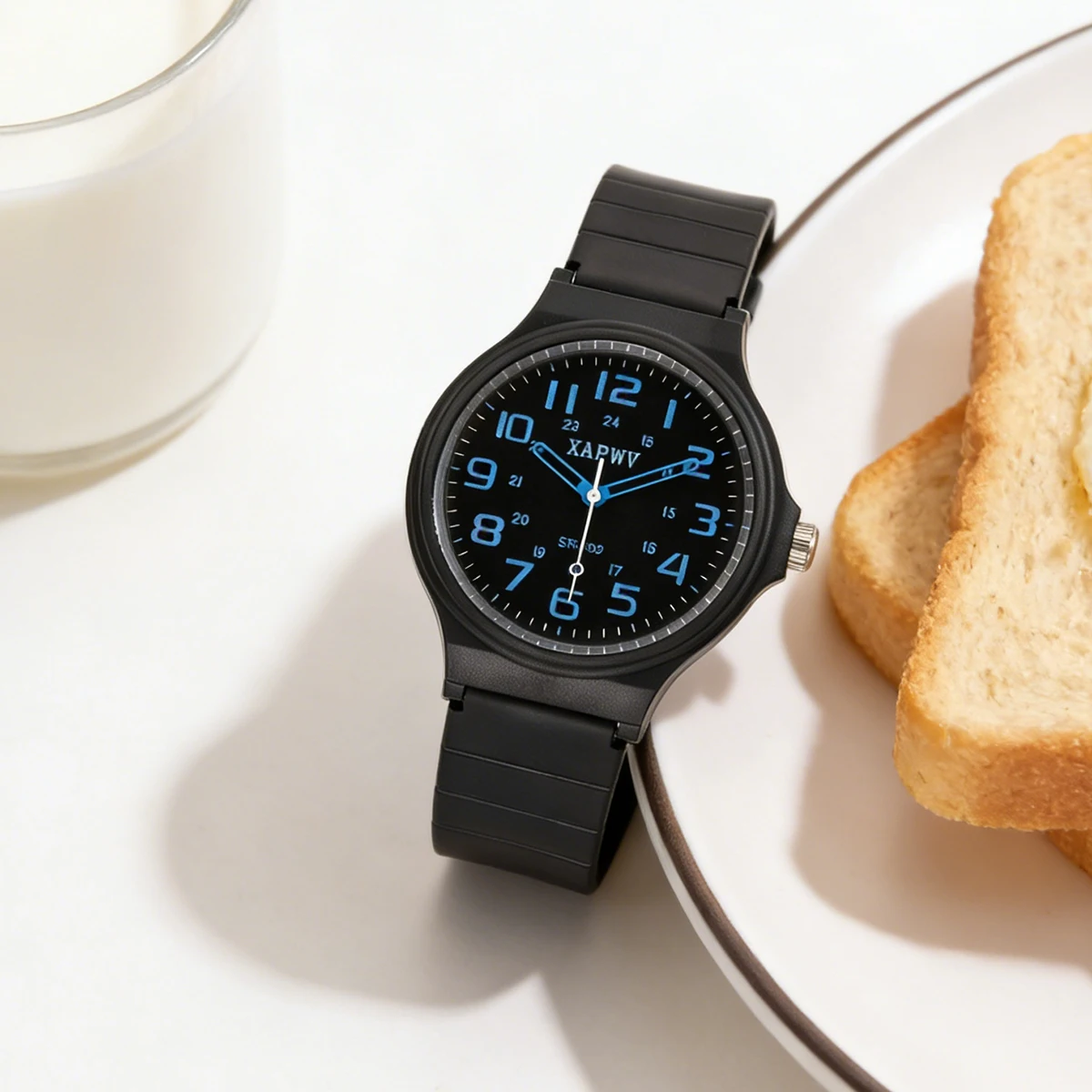Casual and Fashionable Silicone Quartz Watch, Suitable for Women, Students, and Children, Simple and Elegant, Versatile Wristwatch