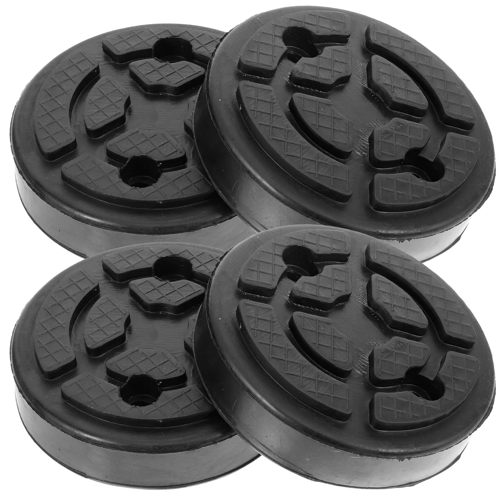 

4 Pcs Round Rubber Pad Car Jacking Floor Disk Tray Vehicle Lifts Blocks Pads For Pinch Welds High Capacity Durable