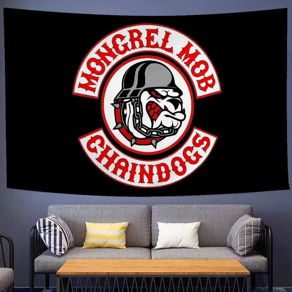 M-Mongrel الغوغاء مطبوعة كبيرة قماش مزخرف جداري الهندي بوذا الجدار الديكور السحر البوهيمي الهبي جدار ديكور فني