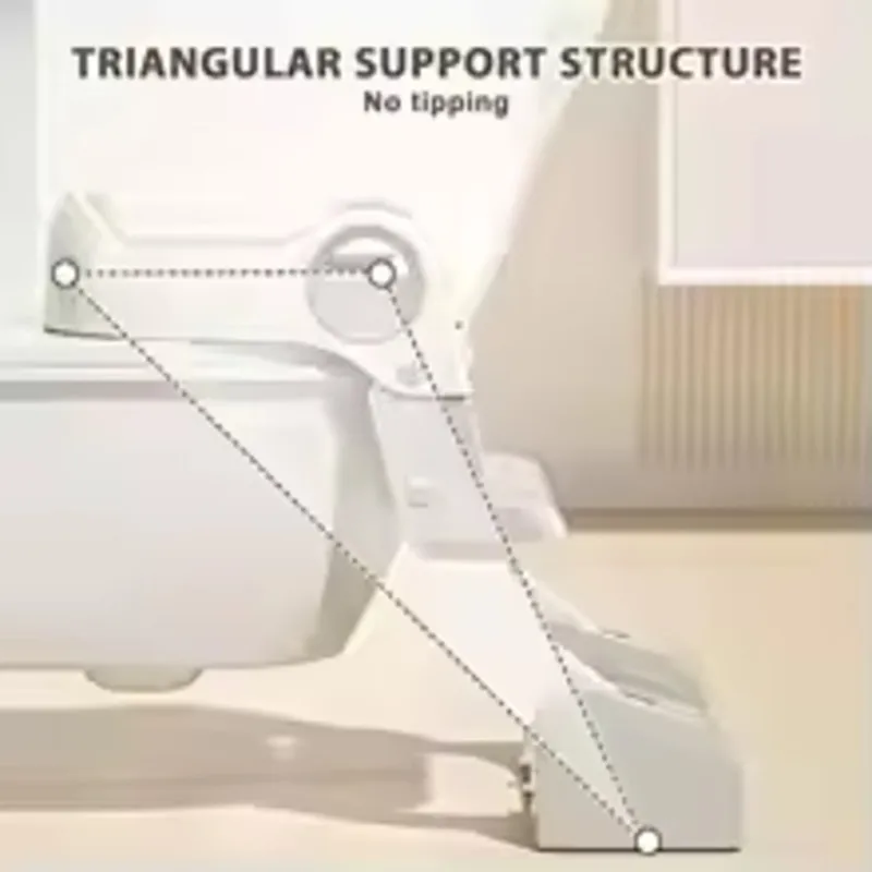 Children's Toilet Ladder Can Be Folded, And Baby Can Go To The Toilet To Assist Men And Women To Hold The Toilet Ladder