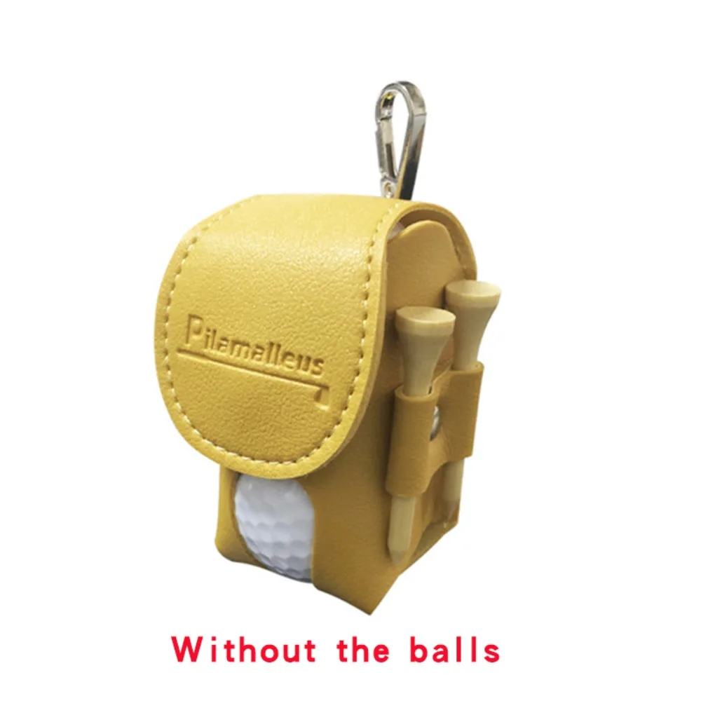 Golf Accessories Double Ball With Metal Buckle With 2 Tees Ball Storage Bag Golf Ball Bags Golf Ball Waist Holder Waist Bag