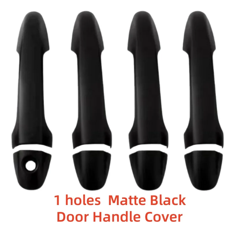 Car Modification Accessories Door Handle Cover Trim Paste Style Carbon For 4 Door Toyota HILUX VIGO REVO 2O16 2017 2018-2023 view 5