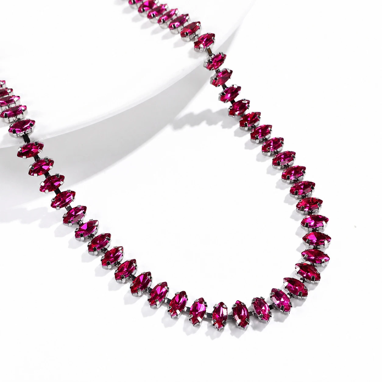 10 Yards Strass-Kette Kristall-Diamant-Accessoire DIY Bastelbedarf Geschenk Party-Dekoration Funkelndes Strassband Nähzubehör – Detail 7