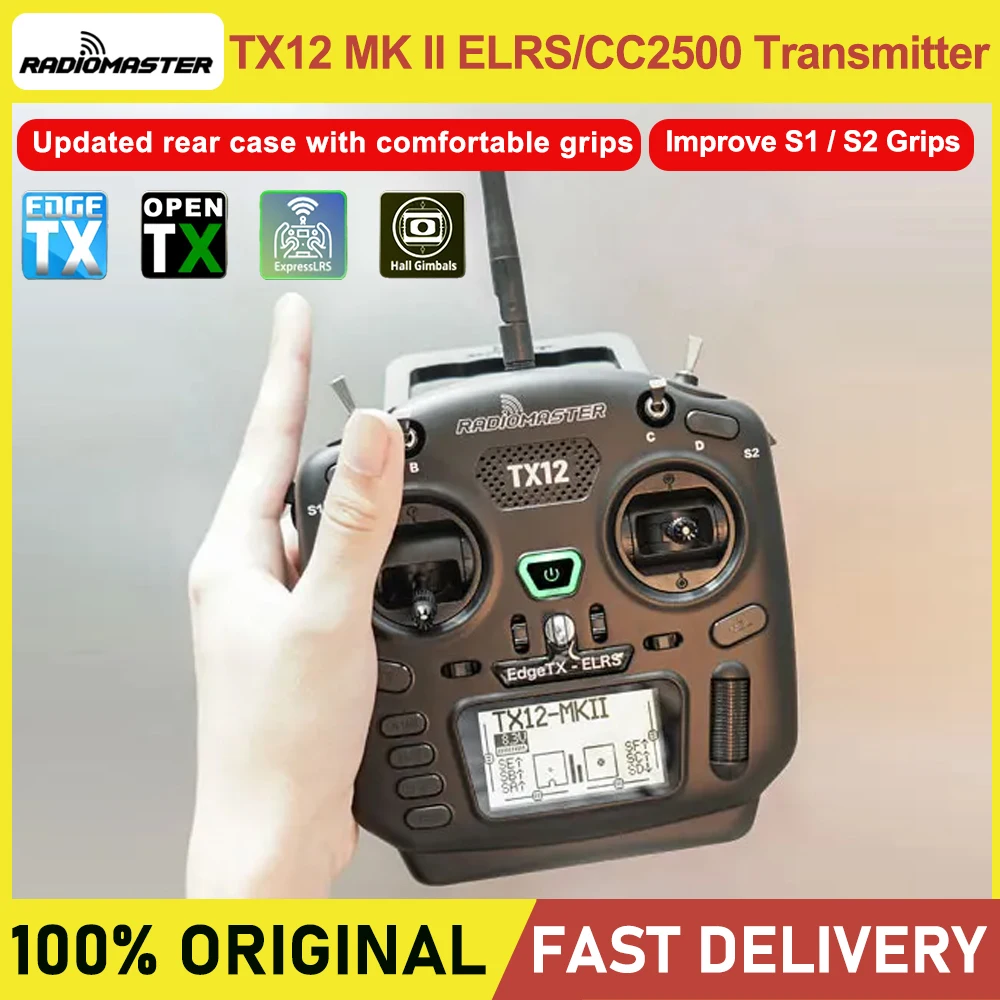 RadioMaster TX12 MK II ELRS/CC2500 Radio Transmitter TBS CROSSFIRE
