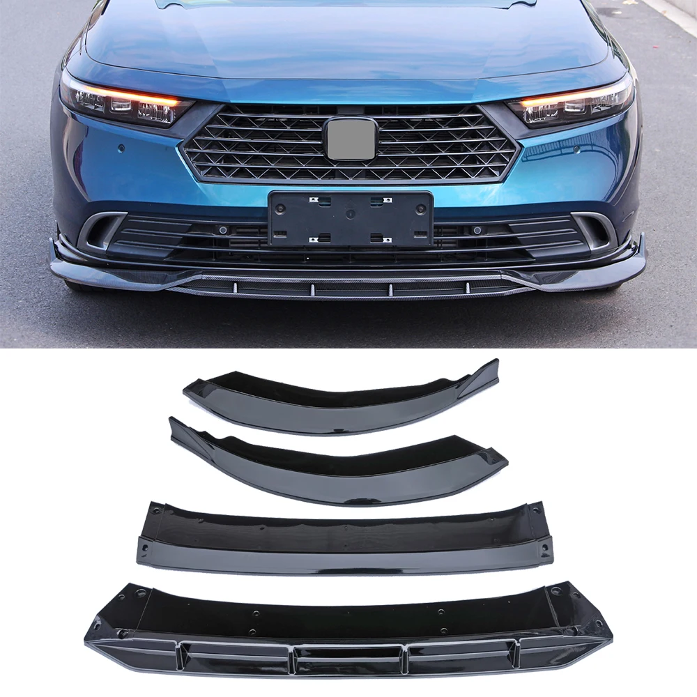 

For Honda Accord 11th 2023+ Car Front Bumper Splitter Diffuser Lip Protector Spoiler Lip Chin Air Dam Deflector Guard Body Kit