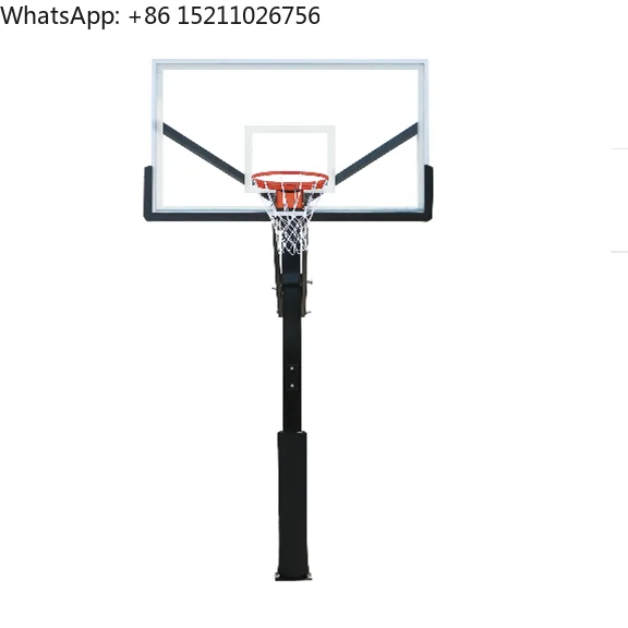 basketball hoop in ground outdoor fitness equipment adjustable basketball system