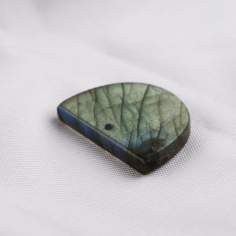 B&F Labradorite Earring Beads, Handmade Natural stones beads, Polished Stones for jewelry Making Supplies