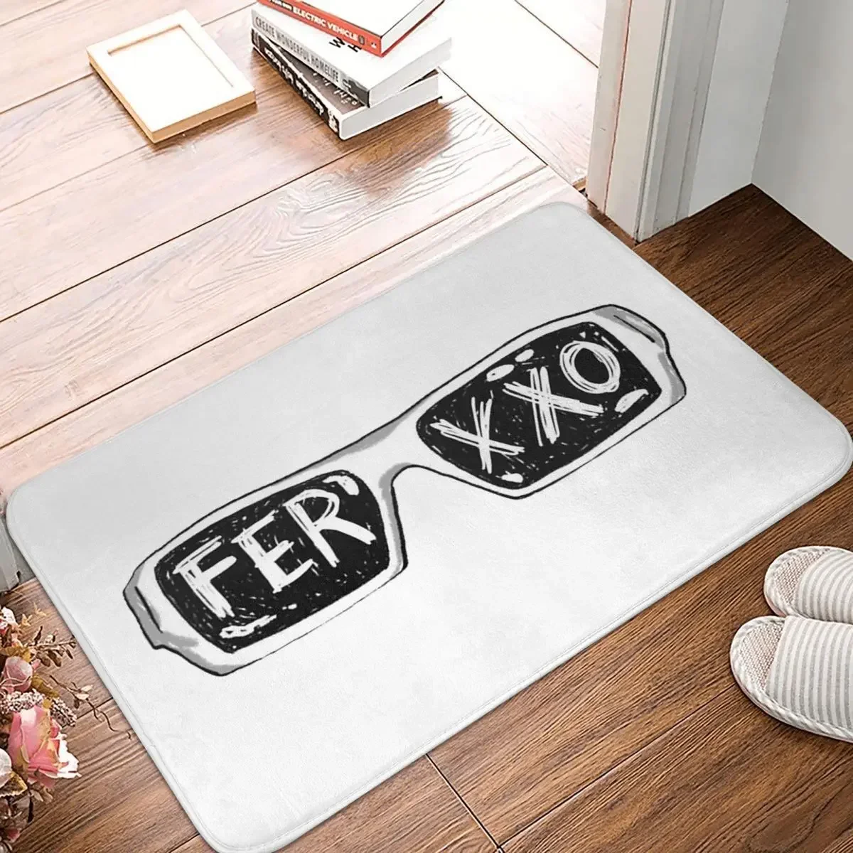 Ferxxo Glasses - Feid Logo Classic Sticker Anti-slip Doormat Floor Mat Washable Carpet Rug for Kitchen Home Balcony Footpad Mats