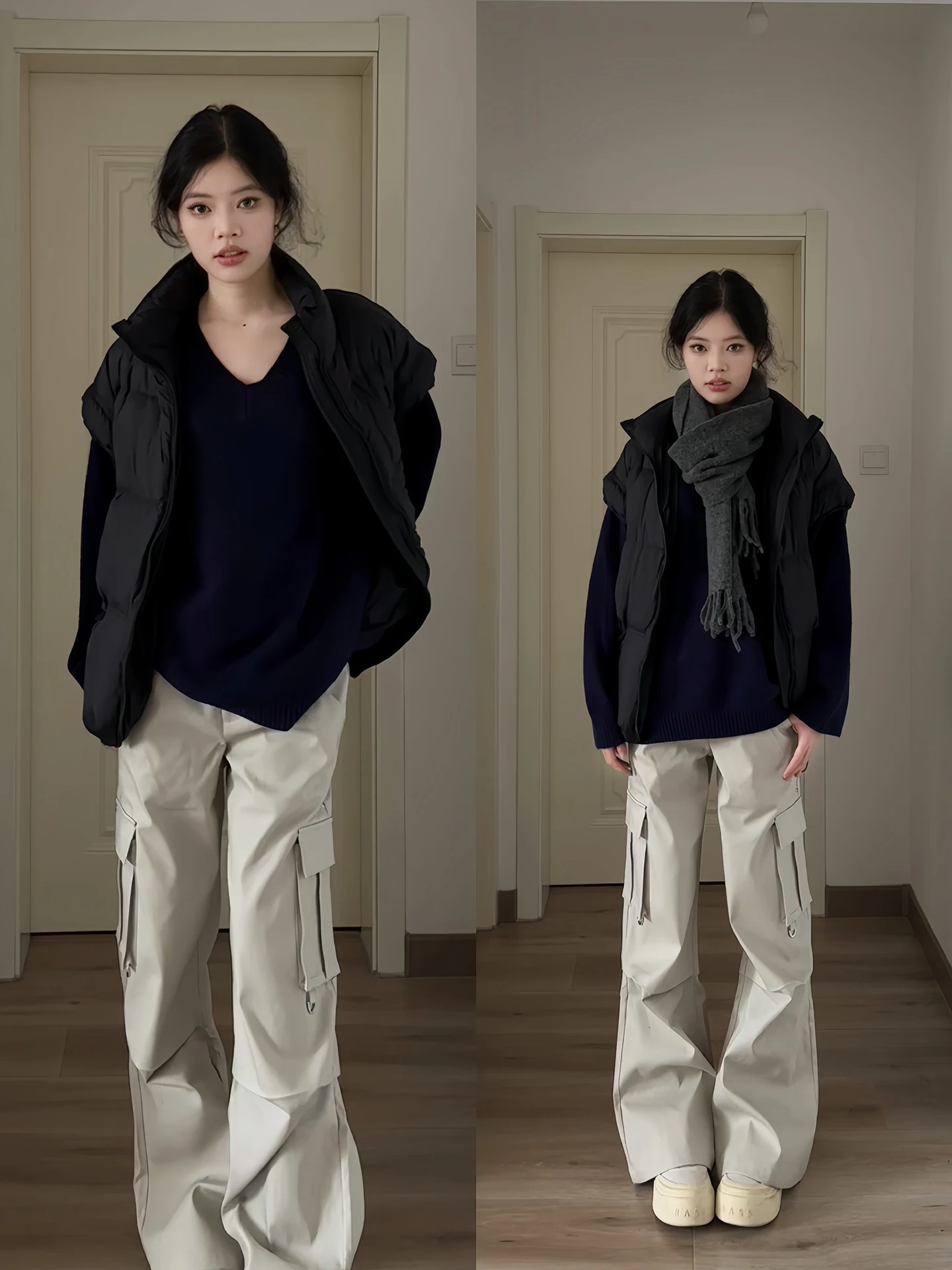 

Жилеты Жилеты Толстые женские для взрослых Осенние лоскутные свободные школьные многослойные консервативные молодежные удобные модные универсальные