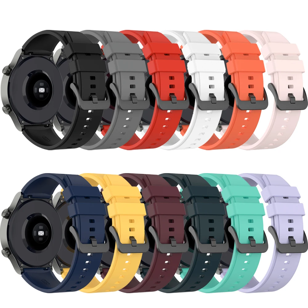 22 مللي متر الرسمية سيليكون حزام الساعات الذكية لساعة هواوي Gt 2 برو حزام Smartwatch ل Gt2 GT3 برو 46 مللي متر سوار إكسسوارات