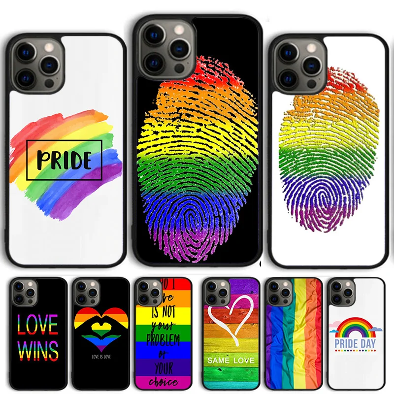 

Gay Pride LGBT Flag Springs Phone Case Cover For iPhone 17 Air 15 16 14 13 12 Pro Max 11 Pro Max Plus Coque Shell