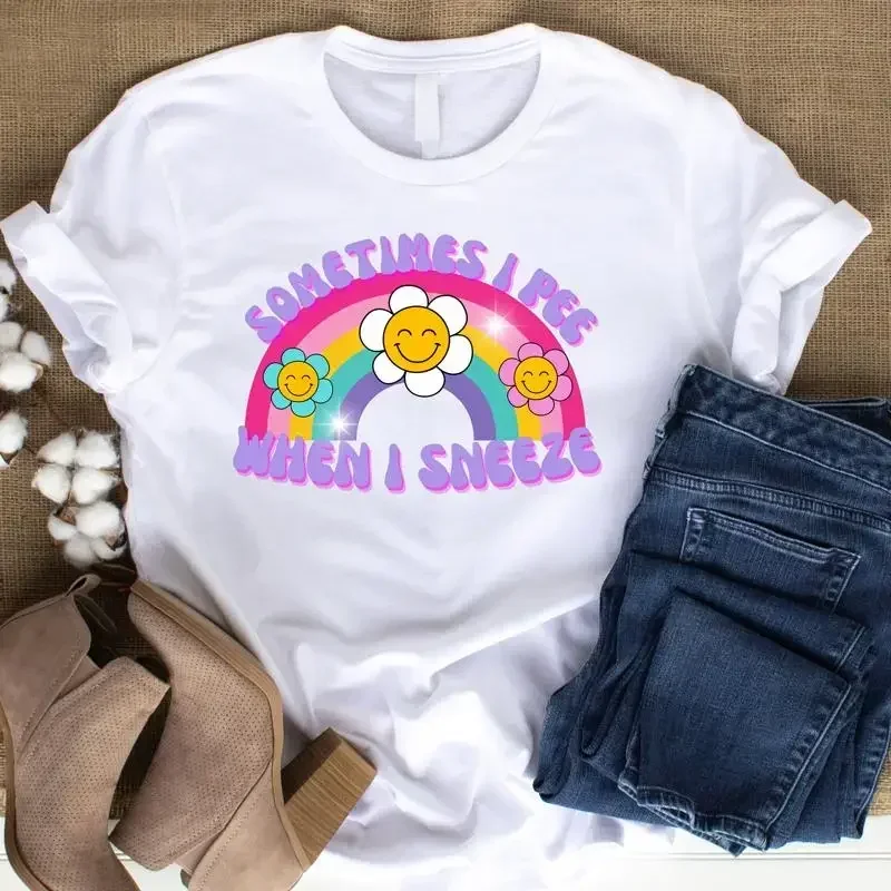 I Pee When Sneeze T Shirt Funny Mom Retro Inappropriate Offensive Humor Shocking Unfiltered Meme Womens