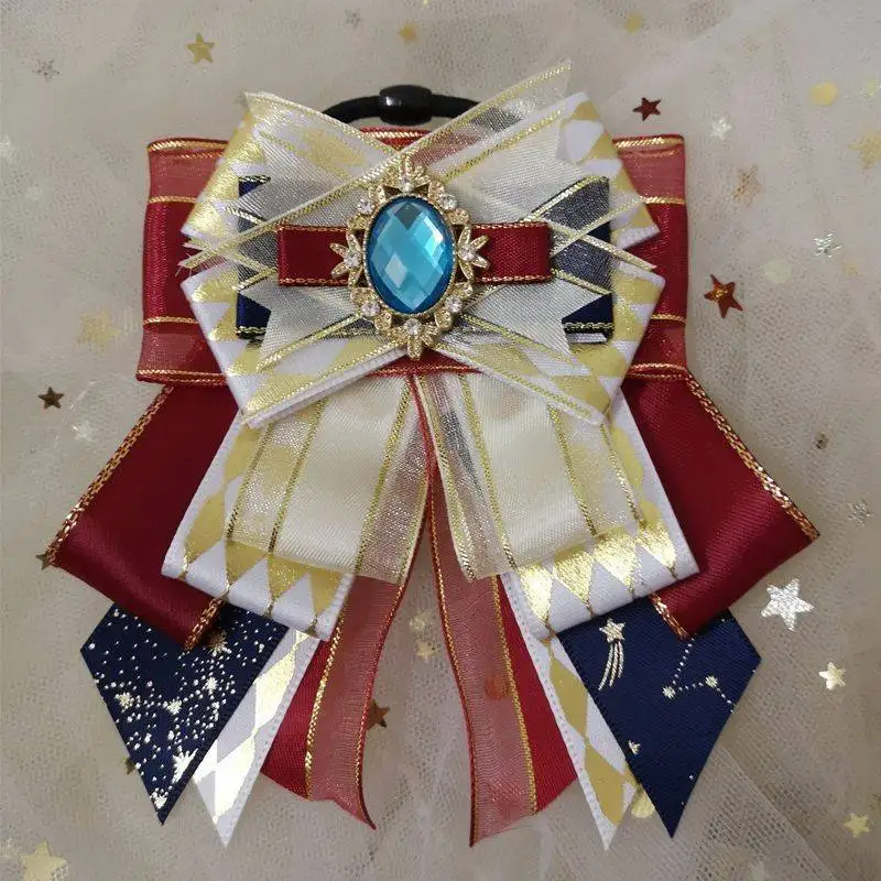 

Bow Tie Brooch Fashion Women's Lolita Cosplay Party Suit Shirt Bow-tie Pins Original Handmade Jewelry Gift Ribbon Collar Flowers