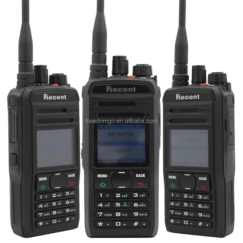 RECENT RS-569D Portable DMR UHF/VHF 136-174mhz &400-470MHZ Dual Band 5W 3-5KM Range Wireless Two Way Handheld Walkie Talkie