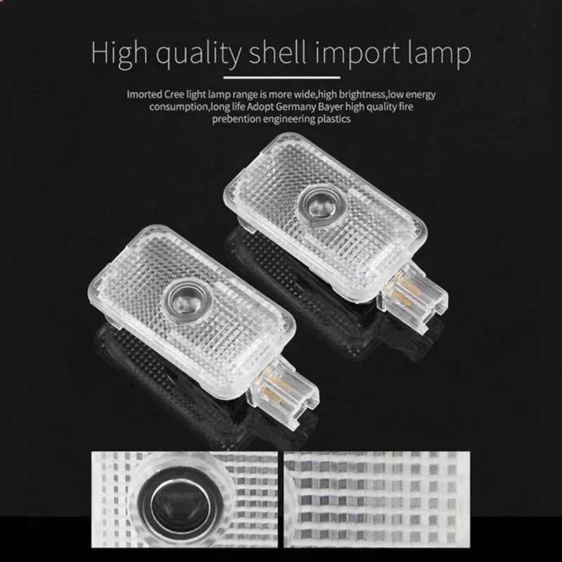 2X LED Auto-Willkommens-Türbeleuchtung mit Geister-Schatten-Effekt, Emblem-Zubehör für Subaru STI Forester Impreza Legacy Outback XV BRZ WRX Tribeca – Detail 2