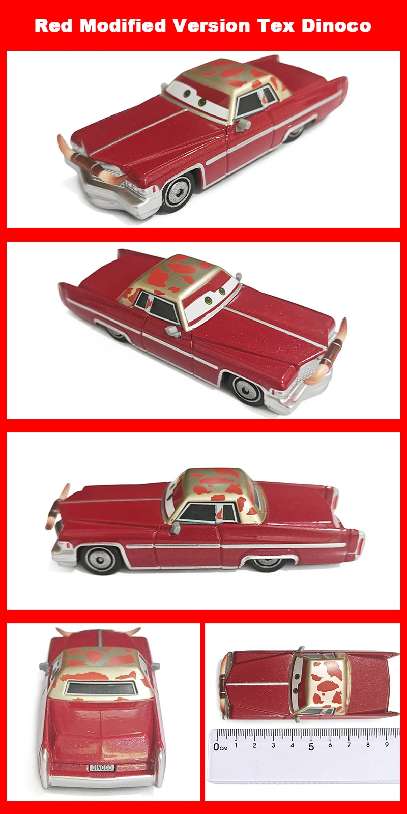 Cars Gold Galvanisierung Car King 43 Anime Figur Strip Weathers 1/55 Metall-Druckguss Dinoco Rennspielzeug Kindergeschenke – Detail 30