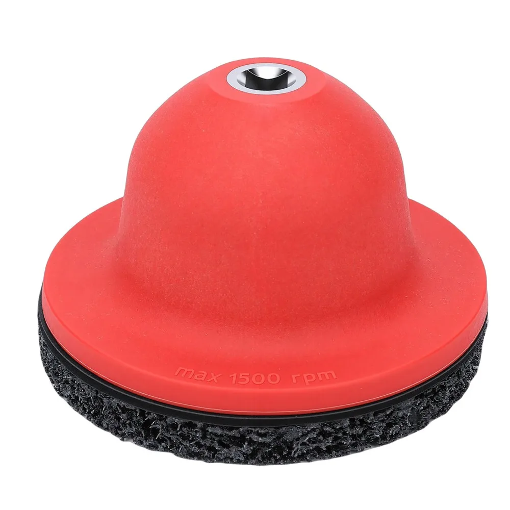 150mm Wheel Hub Grinder 1/2in Drive Universal Hub Cleaning Tool 1500rpm Hub Cleaning Pad Rust And Dust Cleaning For Wheel Hubs