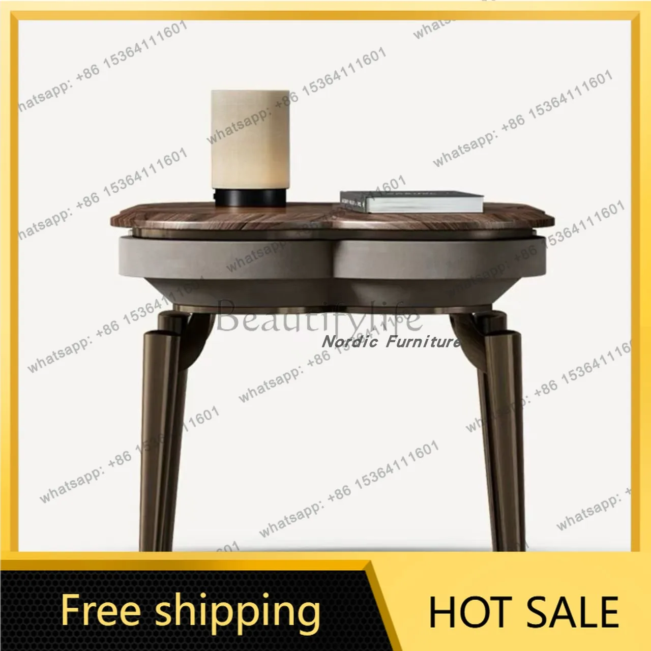 YJ Nordic light luxury modern designer Italian creative home side few living room sofa corner table
