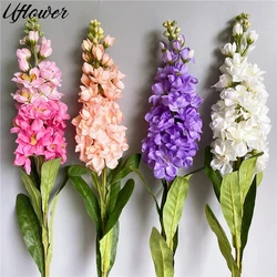 80cm Artificial Hyacinth Violet Flower Branch Fleurs Artificielles For Autumn Fall Home Wedding Decoration Fake Flowers Wreath