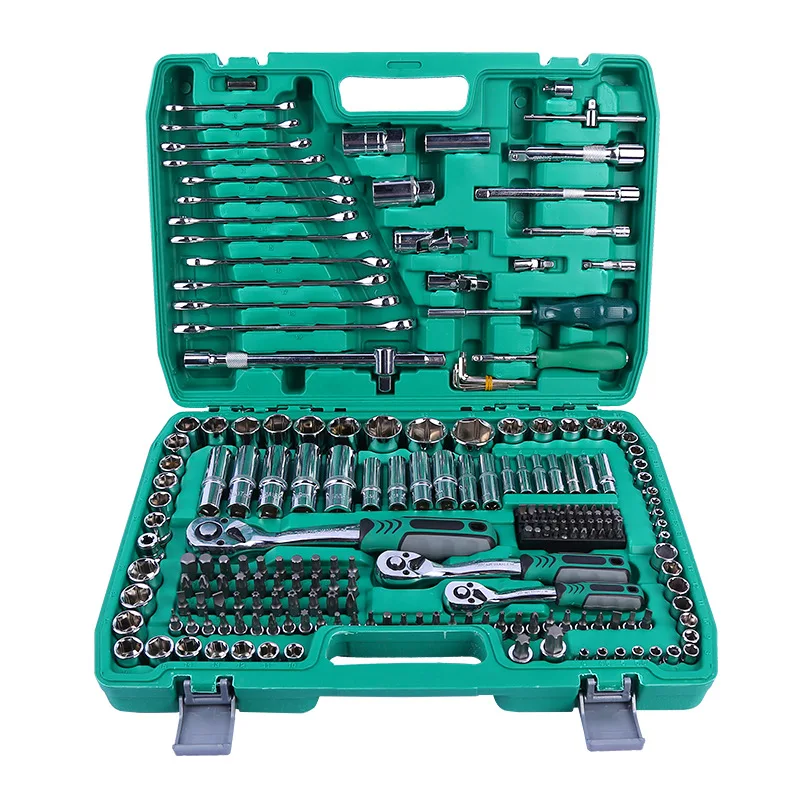 TWG-2127 121-Tooth Ratchet Wrench Set Chrome Vanadium Steel Heavy Duty Hand Tools Kit For Car Repair / Auto Maintenance - OEM