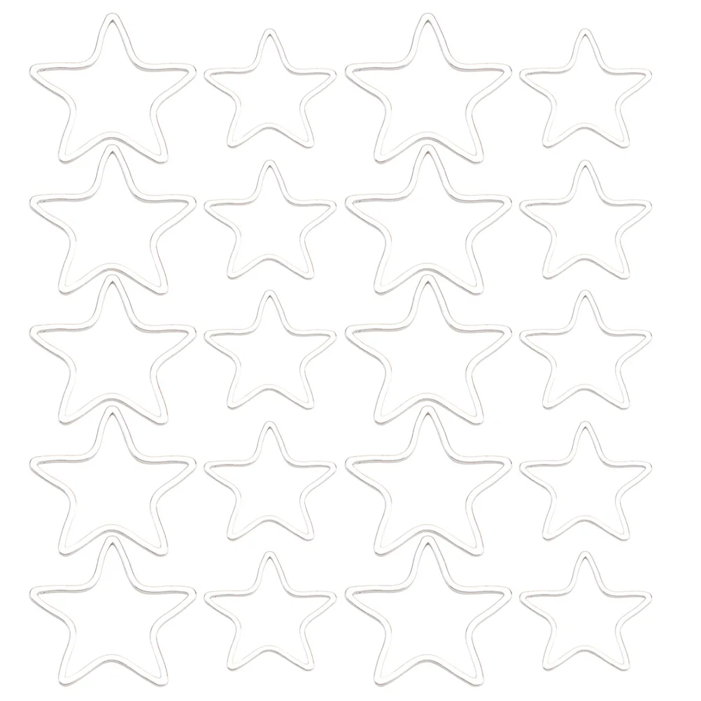 

20pcs Charms Star Shaped Pendants DIY Supplies Star Shape Pendants Jewelry Making Craft Gift Earring Accessories