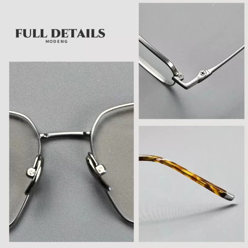 Rectangular Prescription Multifocal Customized Glasses Optical Formula Myopia Reading Presbyopia Men's Titanium Hyperopia Eyewea