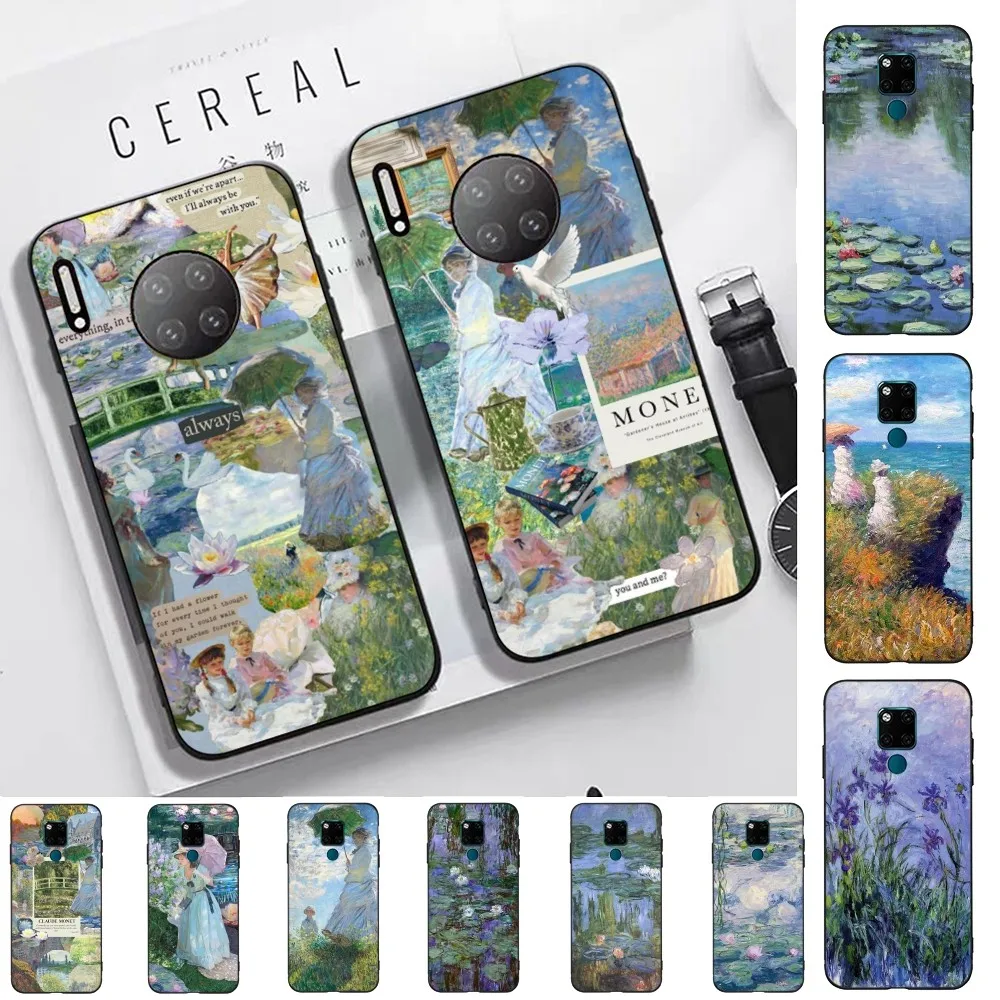 Claude Monet Impressionism Painte Phone Case For Huawei Mate 10 20 30 40 50 lite pro Nova 3 3i 5 6 SE 7 pro 7SE