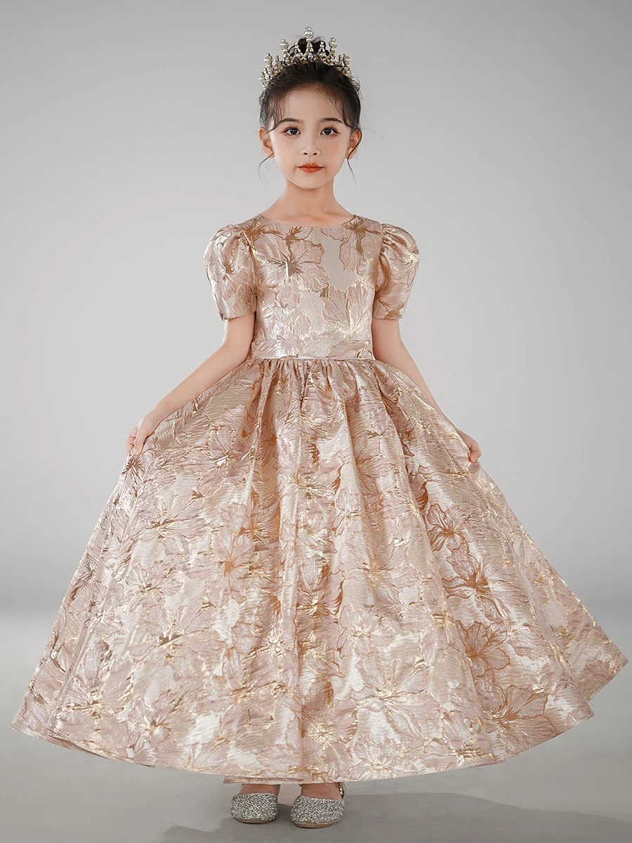 Vestido de Navidad para niñas, vestido de flores para cumpleaños, fiesta Formal, concierto Junior, banquete, vestido de princesa, vestido de fiesta para niños, cumpleaños