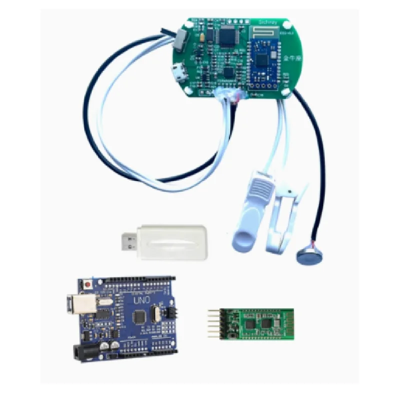 Brainwave detection, brainwave signal acquisition, concentration monitoring and development kit