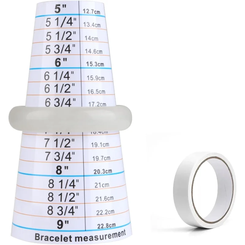 สำหรับชุดแกนกำไล(2 ชิ้น) สำหรับการทำเครื่องประดับ เครื่องมือที่เหมาะอย่างยิ่ง รวมถึงเทปกาว อุปกรณ์วัดสำหรับกำไล