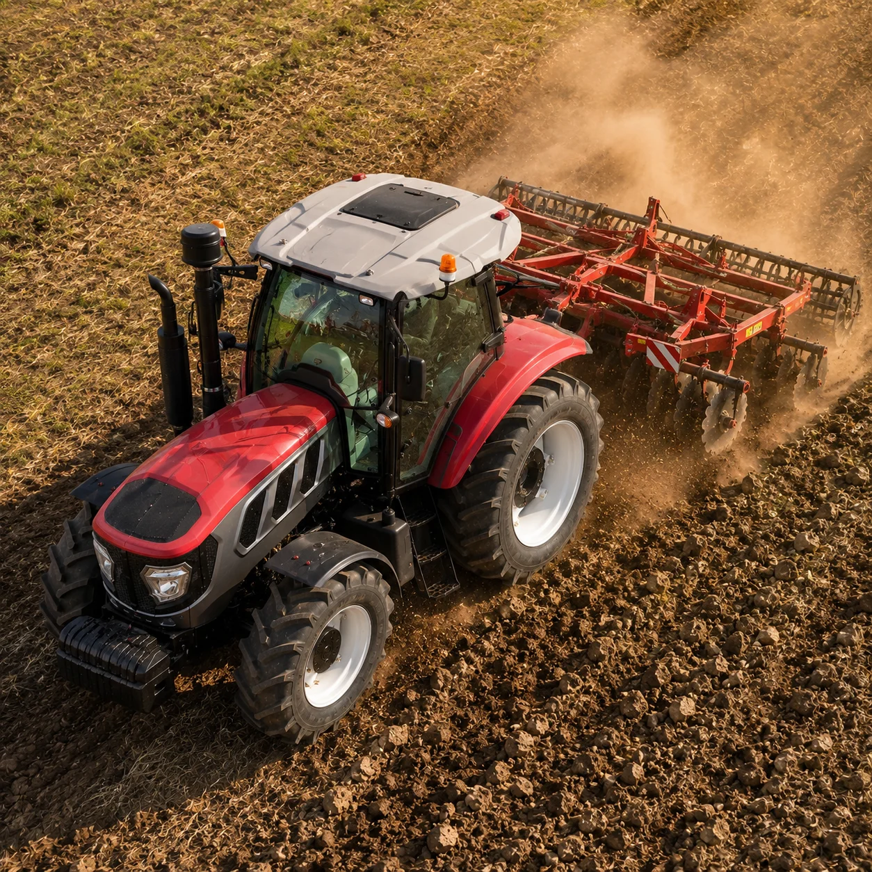 

Customized Compact Agricultural Tractor 4WD Diesel Farm Tractor with Front Loader for Farming Transport Garden Work